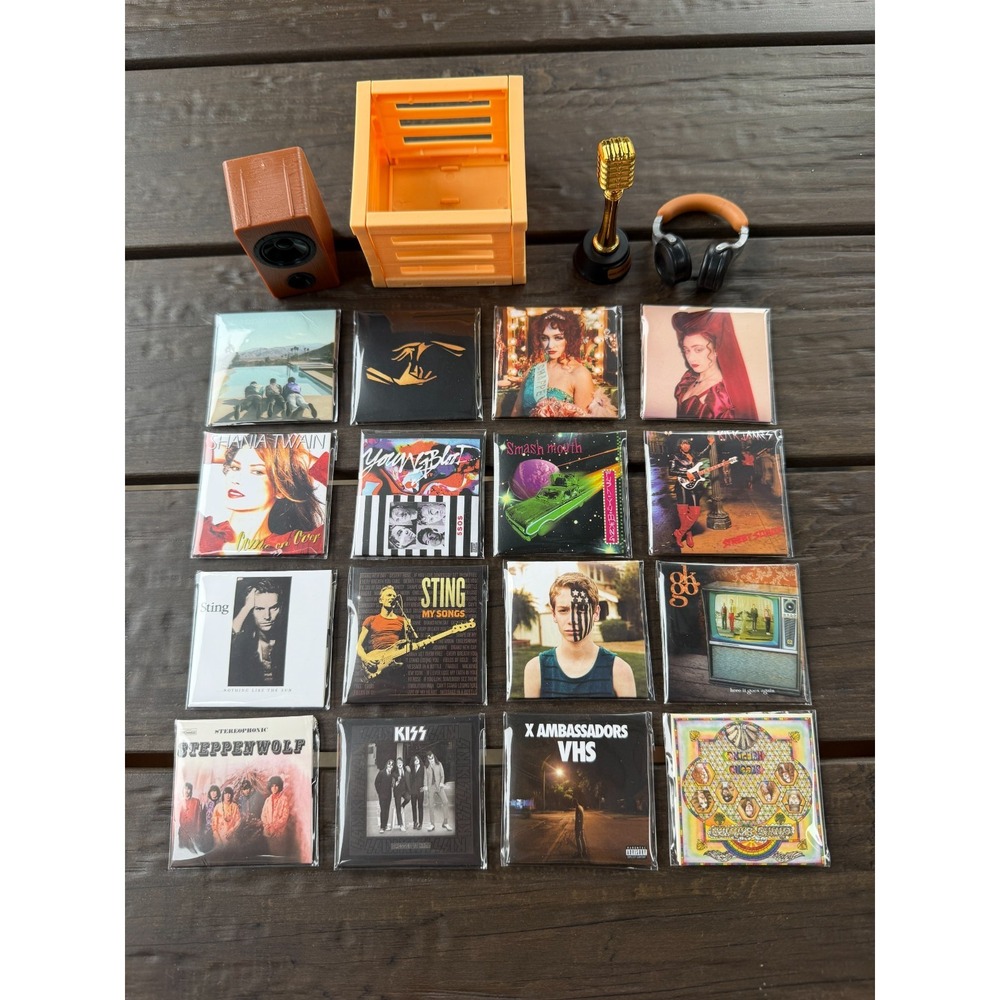 Zuru Mini Brands Viny Lot of 16+ Skynyrd KISS OK GO Chappell Roan ALL New